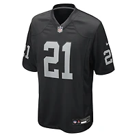 Men's Nike Cliff Branch Black Las Vegas Raiders Retired Player Game Jersey