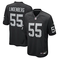 Men's Nike Cody Lindenberg  Black Las Vegas Raiders Team Game Jersey