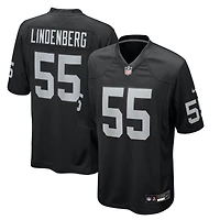 Men's Nike Cody Lindenberg  Black Las Vegas Raiders Team Game Jersey