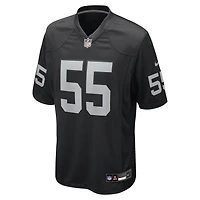 Men's Nike Cody Lindenberg  Black Las Vegas Raiders Team Game Jersey