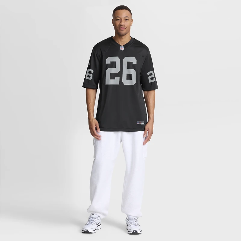 Men's Nike Darien Porter Black Las Vegas Raiders Team Game Jersey