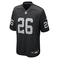 Men's Nike Darien Porter  Black Las Vegas Raiders Team Game Jersey