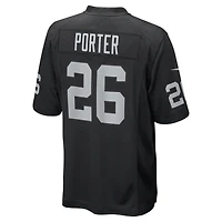 Men's Nike Darien Porter  Black Las Vegas Raiders Team Game Jersey