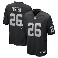 Men's Nike Darien Porter  Black Las Vegas Raiders Team Game Jersey
