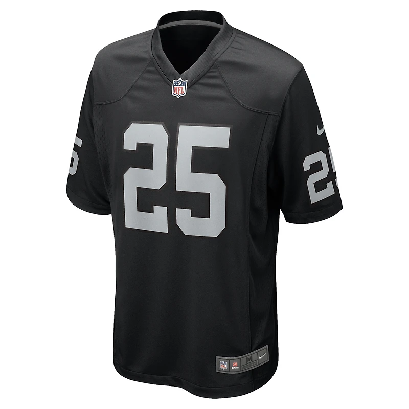 Men's Nike Decamerion Richardson  Black Las Vegas Raiders Team Game Jersey