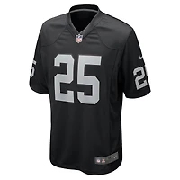 Men's Nike Decamerion Richardson  Black Las Vegas Raiders Team Game Jersey