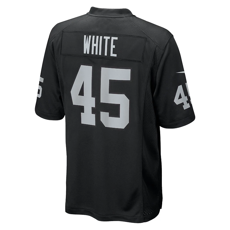 Men's Nike Devin White Black Las Vegas Raiders Team Game Jersey