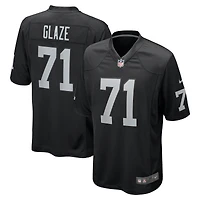 Maillot de match Nike DJ Glaze noir pour homme des Las Vegas Raiders