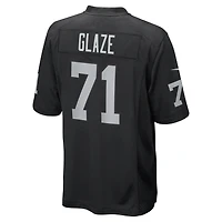 Maillot de match Nike DJ Glaze noir pour homme des Las Vegas Raiders