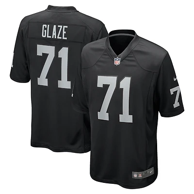 Maillot de match Nike DJ Glaze noir pour homme des Las Vegas Raiders