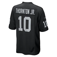 Maillot Nike Dont'e Thornton Jr. noir pour homme des Las Vegas Raiders