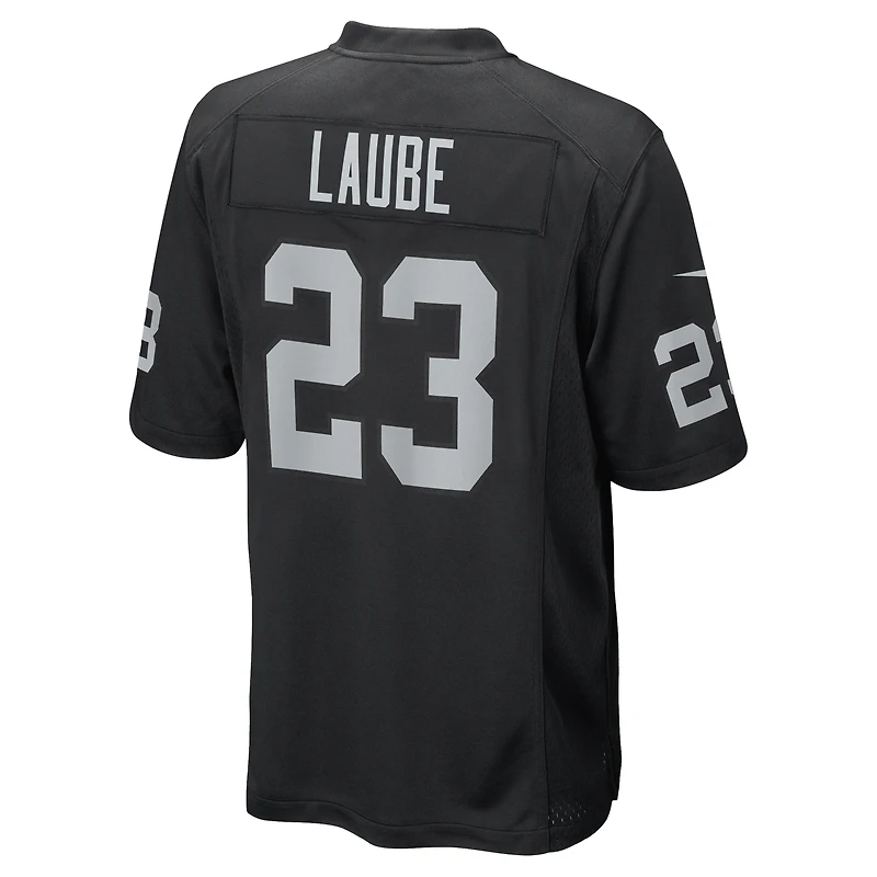 Men's Nike Dylan Laube  Black Las Vegas Raiders Team Game Jersey