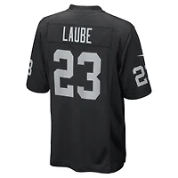 Men's Nike Dylan Laube  Black Las Vegas Raiders Team Game Jersey