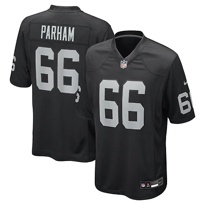 Men's Nike Dylan Parham Black Las Vegas Raiders Game Player Jersey