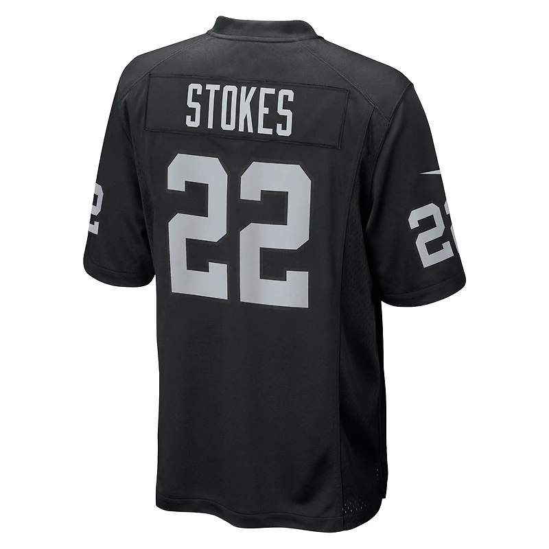 Men's Nike Eric Stokes  Black Las Vegas Raiders Team Game Jersey