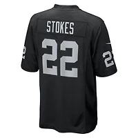 Men's Nike Eric Stokes  Black Las Vegas Raiders Team Game Jersey