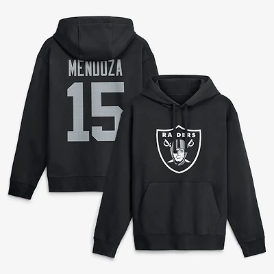 Men's Nike Fernando Mendoza Black Las Vegas Raiders Name & Number Hoodie