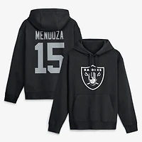 Men's Nike Fernando Mendoza Black Las Vegas Raiders Name & Number Hoodie