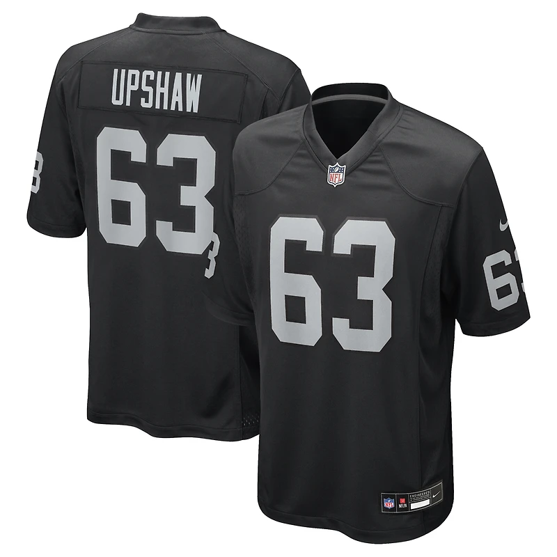 Men's Nike Gene Upshaw Black Las Vegas Raiders Game Retired Player Jersey
