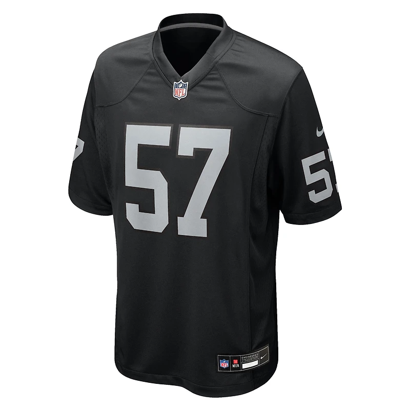 Men's Nike Germaine Pratt Black Las Vegas Raiders Team Game Jersey