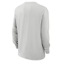 T-shirt à manches longues Nike Las Vegas Raiders Essential Heavy Max90 gris pour homme