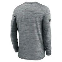 Men's Nike Gray Las Vegas Raiders Sideline Velocity Performance Long Sleeve T-Shirt