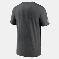 Men's Nike Heather Charcoal Las Vegas Raiders Sideline Legend Small Logo Dri-FIT T-Shirt