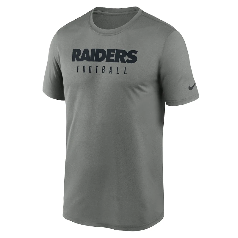 Men's Nike Heather Gray Las Vegas Raiders Sideline Legend Performance T-Shirt