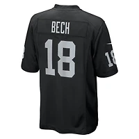 Men's Nike Jack Bech  Black Las Vegas Raiders Team Game Jersey