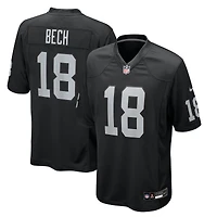 Men's Nike Jack Bech  Black Las Vegas Raiders Team Game Jersey
