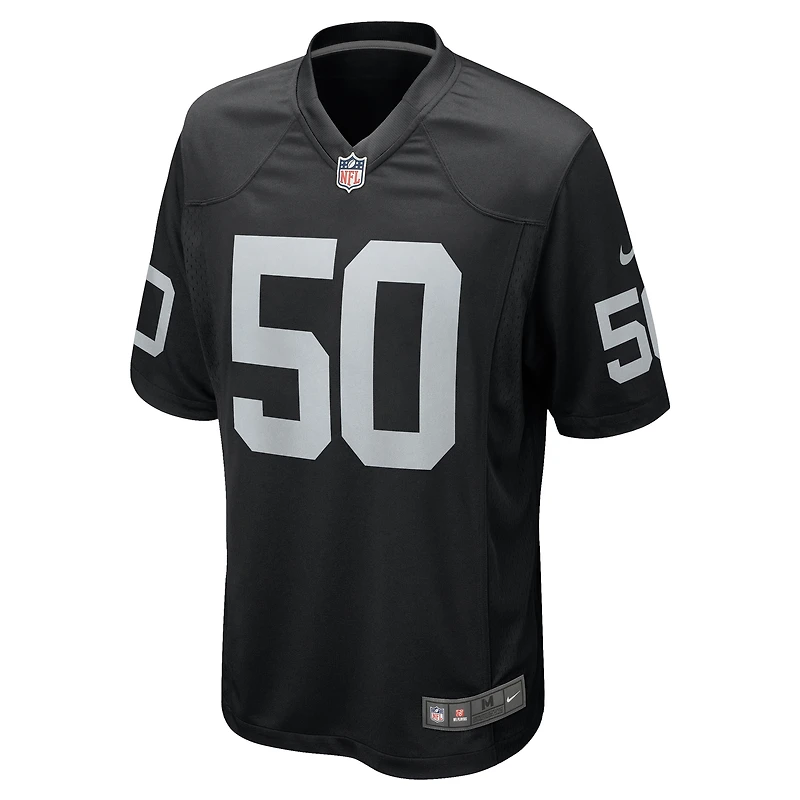 Men's Nike Jacob Bobenmoyer Black Las Vegas Raiders Game Player Jersey
