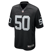 Men's Nike Jacob Bobenmoyer Black Las Vegas Raiders Game Player Jersey