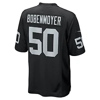 Men's Nike Jacob Bobenmoyer Black Las Vegas Raiders Game Player Jersey