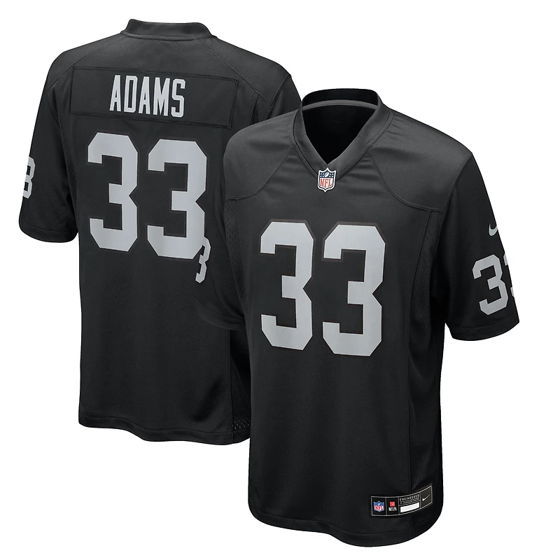Men's Nike Jamal Adams Black Las Vegas Raiders Team Game Jersey