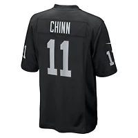 Men's Nike Jeremy Chinn  Black Las Vegas Raiders Team Game Jersey