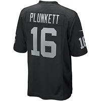 Maillot de joueur retraité Nike Jim Plunkett pour homme, noir, Las Vegas Raiders Game