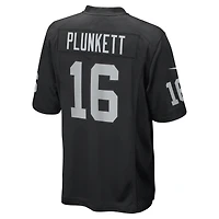 Maillot de joueur retraité Nike Jim Plunkett pour homme, noir, Las Vegas Raiders Game