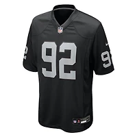 Men's Nike JJ Pegues  Black Las Vegas Raiders Team Game Jersey