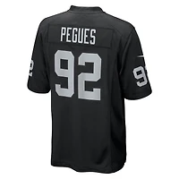 Men's Nike JJ Pegues  Black Las Vegas Raiders Team Game Jersey