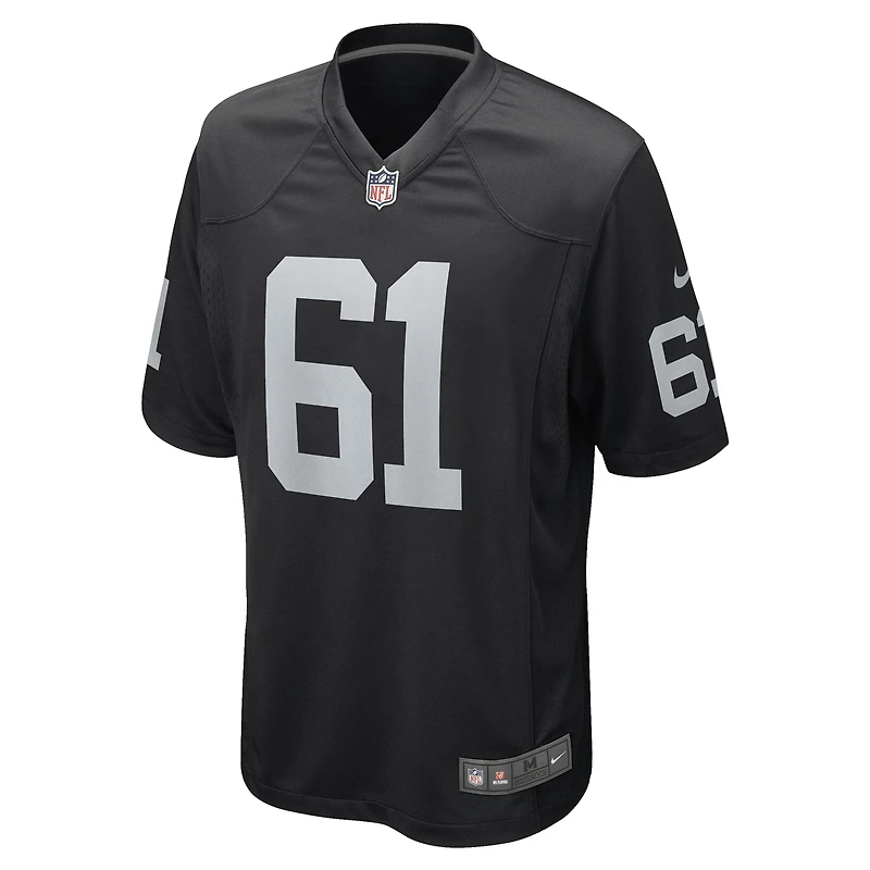 Men's Nike Jordan Meredith Black Las Vegas Raiders Game Player Jersey
