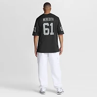 Maillot de joueur jeu Nike Jordan Meredith pour hommes, noir, Las Vegas Raiders