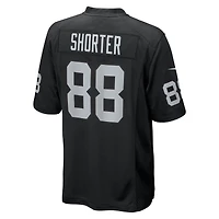 Men's Nike Justin Shorter  Black Las Vegas Raiders Team Game Jersey