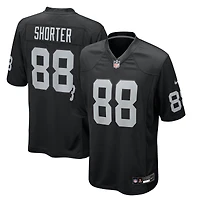 Men's Nike Justin Shorter  Black Las Vegas Raiders Team Game Jersey