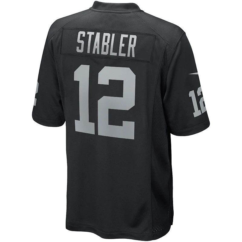Maillot de joueur retraité Nike Ken Stabler pour homme, noir, Las Vegas Raiders Game