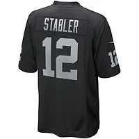 Maillot de joueur retraité Nike Ken Stabler pour homme, noir, Las Vegas Raiders Game