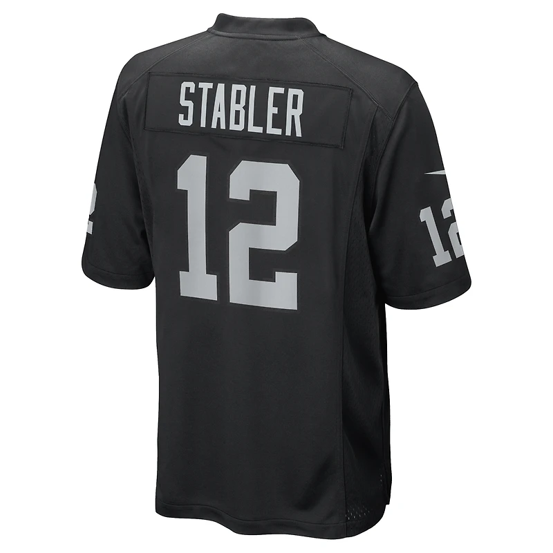 Maillot de joueur retraité Nike Ken Stabler pour homme, noir, Las Vegas Raiders Game
