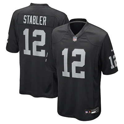 Maillot de joueur retraité Nike Ken Stabler pour homme, noir, Las Vegas Raiders Game