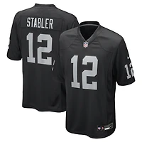 Maillot de joueur retraité Nike Ken Stabler pour homme, noir, Las Vegas Raiders Game