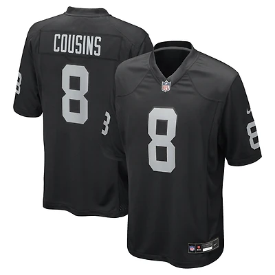Men's Nike Kirk Cousins Black Las Vegas Raiders Team Game Jersey