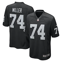 Maillot de match Nike Kolton Miller noir Las Vegas Raiders pour homme